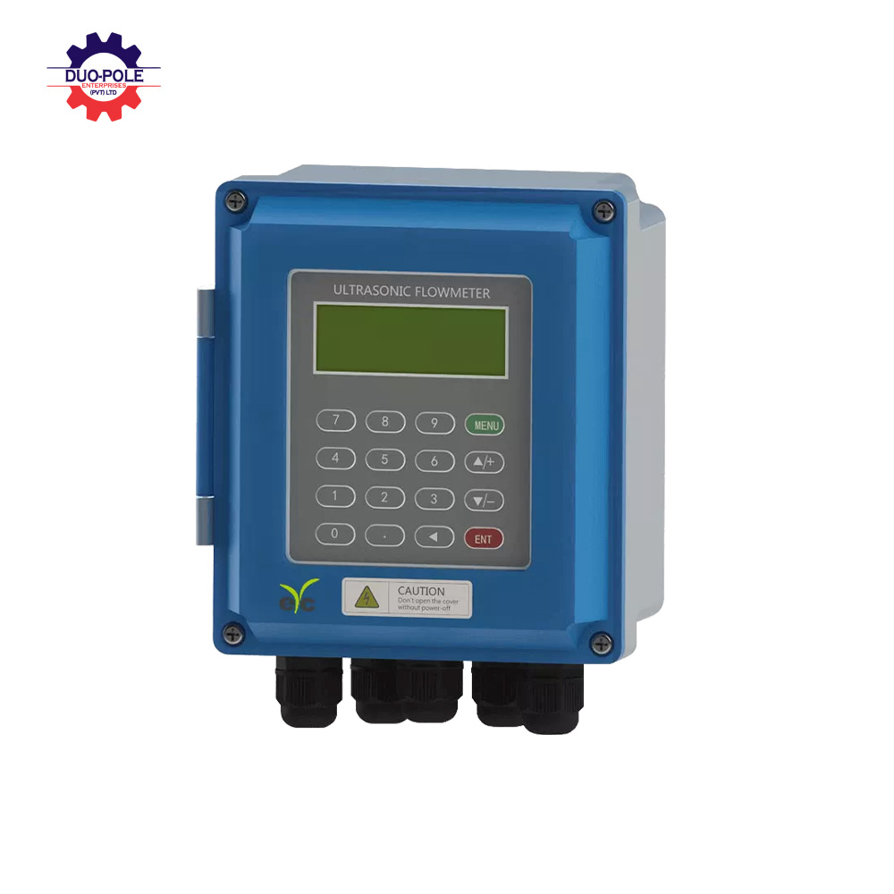 Wall mount ultrasonic flow meter